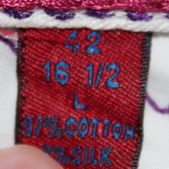 Robert Graham Flip Cuff Sport Shirt L - Picture 4 of 5